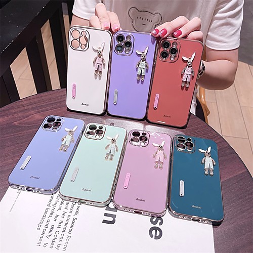 

Phone Case For Apple Back Cover iPhone 12 Pro Max 11 SE 2020 X XR XS Max 8 7 Shockproof Dustproof Solid Colored TPU