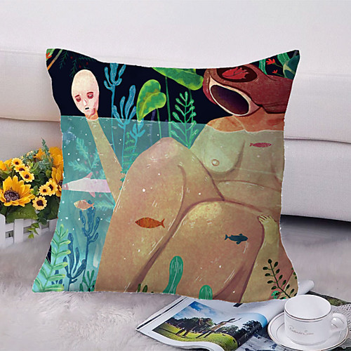 

Double Side Cushion Cover 1PC Soft Decorative Square Throw Pillow Cover Cushion Case Pillowcase for Bedroom Livingroom Superior Quality Machine Washable Outdoor Cushion for Sofa Couch Bed Chair