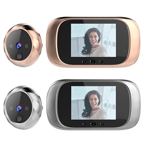 

DD1 2.8 inch TF LCD Screen Digital Doorbell 90 Degree Door Eye Doorbell Electronic Peephole Door Camera Viewer Outdoor Door Bell