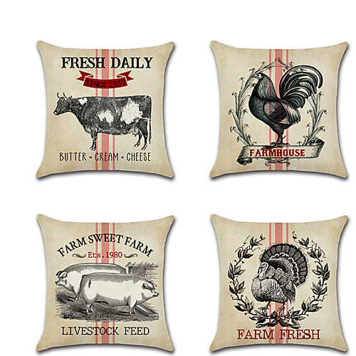 

Farm Double Side Cushion Cover 1PC Soft Decorative Square Throw Pillow Cover Cushion Case Pillowcase for Bedroom Livingroom Superior Quality Machine Washable Outdoor Cushion for Sofa Couch Bed Chair