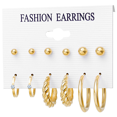 

Women's Earrings Set Vintage Style Stylish Simple Elegant European Sweet Earrings Jewelry Gold For Party Evening Street Date Birthday Festival