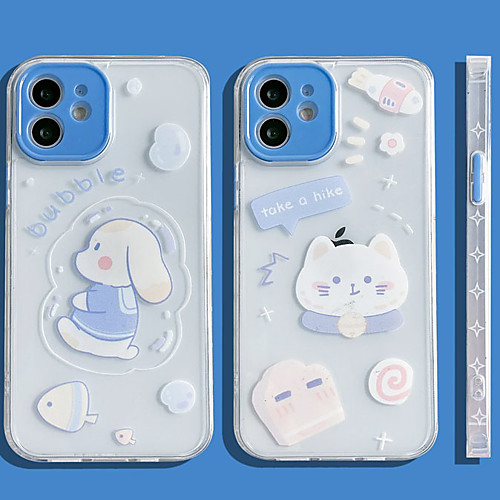 

Phone Case For Apple Back Cover iPhone 12 Pro Max 11 SE 2020 X XR XS Max 8 7 Shockproof Dustproof Cartoon Geometric Pattern TPU