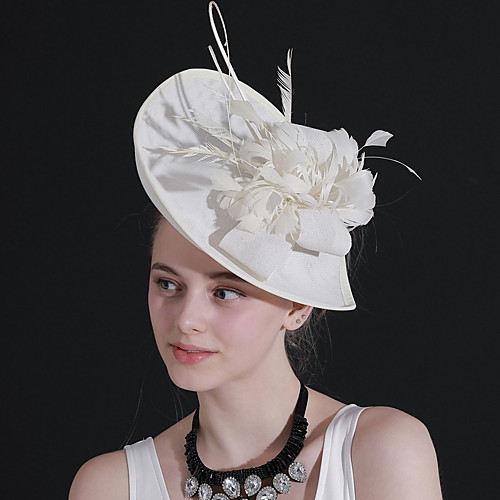 

Wedding Feathers Fascinators with Feather / Flower 1pc Wedding / Party / Evening Headpiece