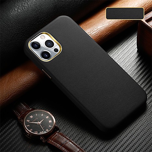 

Phone Case For Apple Back Cover iPhone 12 Pro Max 11 SE 2020 X XR XS Max 8 7 Shockproof Dustproof Solid Colored PU Leather