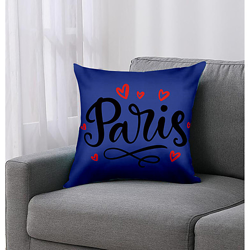 

Letter Double Side Cushion Cover 1PC Soft Decorative Square Throw Pillow Cover Cushion Case Pillowcase for Bedroom Livingroom Superior Quality Machine Washable Outdoor Cushion for Sofa Couch Bed Chair Blue Red