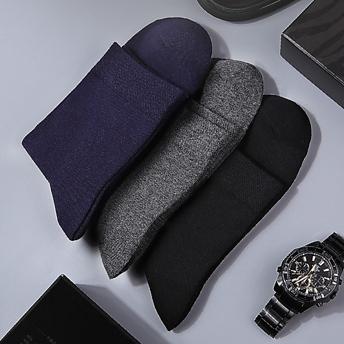 

Men's Socks Fashion Socks Thin Daily Light Blue 5 Pairs