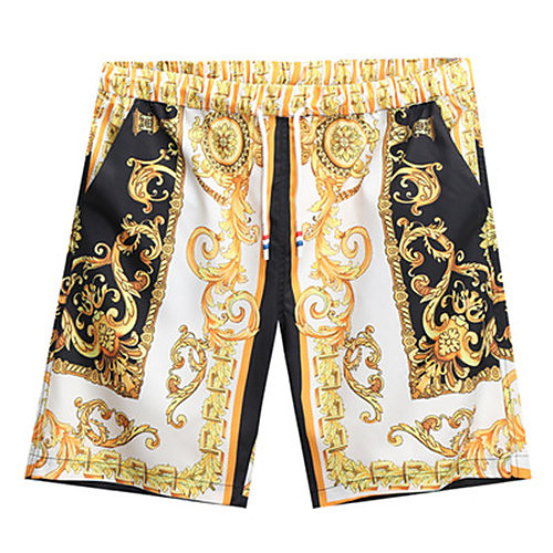 

Men's Casual Casual Daily Shorts Pants Graphic Blue Purple Green White Black