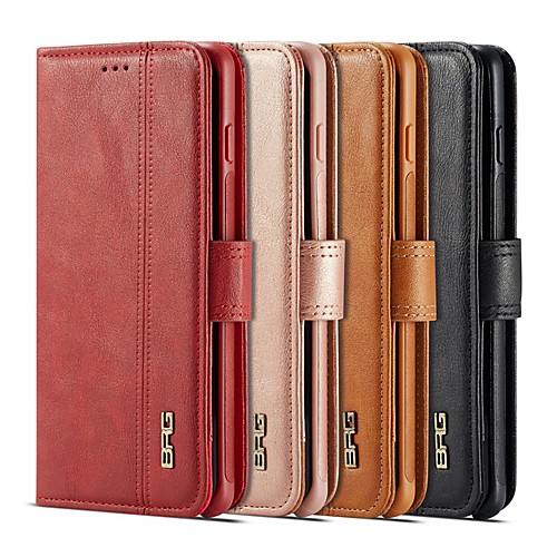 

Phone Case For Samsung Galaxy Full Body Case S21 S21 Ultra S20 S20 ultra Note 20 Ultra S10 S10 S10e Galaxy Note 10 Note 20 Wallet Card Holder Shockproof Solid Colored PU Leather