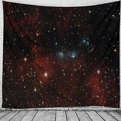 

Seven Stars Sky Pattern Tapestry Art Deco Blanket Curtain Hanging Home Bedroom Living Room Decoration
