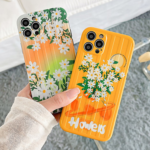 

Phone Case For Apple Back Cover iPhone 12 Pro Max 11 SE 2020 X XR XS Max 8 7 Shockproof Dustproof Graphic Flower TPU