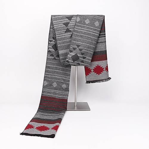 

Men's Rectangle Scarf Daily Wear As Per Picture Scarf Print
