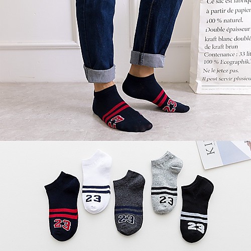 

Men's Socks Mixed Color / Sports and Outdoors Socks Medium Athleisure Multi color 5 Pairs