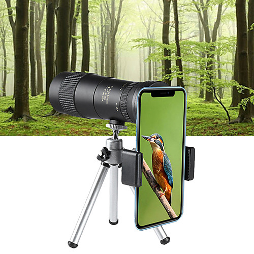 

8-40 X 40 mm Monocular Lenses Portable Adjustable Zoom Ultra Clear 5 m Multi-coated BAK4 Outdoor Exercise Hunting and Fishing Camping / Hiking / Caving