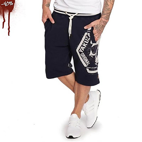 

Men's Casual / Sporty Sports Outdoor Sports Casual Sports Sweatpants Shorts Pants Letter Calf-Length Print Yellow camouflage Black Red