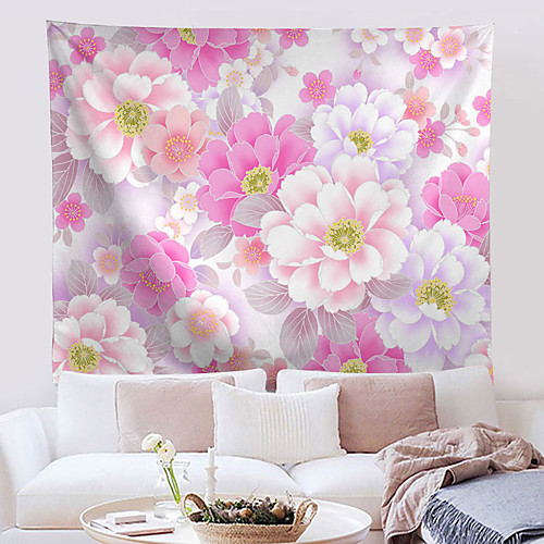 

Floral Wall Tapestry Art Decor Blanket Curtain Hanging Home Bedroom Living Room Decoration Polyester