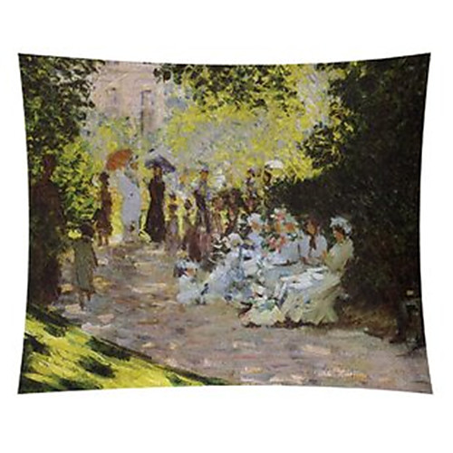 

Oil Painting Style Wall Tapestry Art Decor Blanket Curtain Hanging Home Bedroom Living Room Decoration