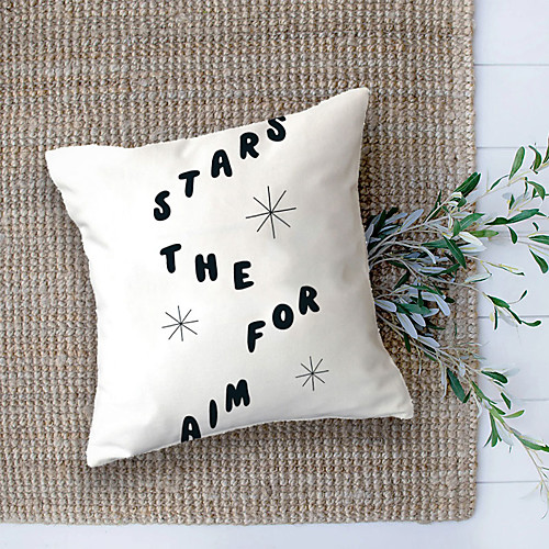 

Letters Double Side Cushion Cover 1PC Soft Decorative Square Throw Pillow Cover Cushion Case Pillowcase for Bedroom Livingroom Superior Quality Machine Washable Outdoor Cushion for Sofa Couch Bed Chair