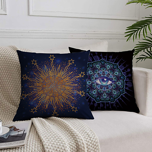 

Tarot Divination Double Side Cushion Cover 2PC Soft Decorative Square Throw Pillow Cover Cushion Case Pillowcase for Bedroom Livingroom Superior Quality Machine Washable Outdoor Cushion for Sofa Couch Bed Chair