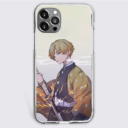 

Demon Slayer: Kimetsu no Yaiba Cartoon Characters Phone Case For Apple iPhone 12 Pro Max 11 SE 2020 X XR XS Max 8 7 Unique Design Protective Case Shockproof Dustproof Back Cover TPU