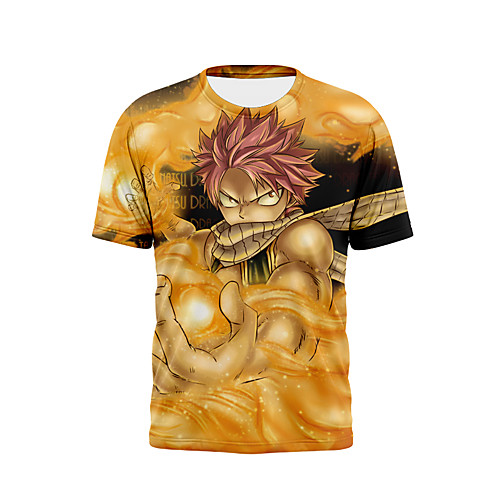 

Inspired by Fairy Tail Cosplay Anime Cartoon 100% Polyester Print 3D Harajuku Graphic T-shirt For Women's / Men's