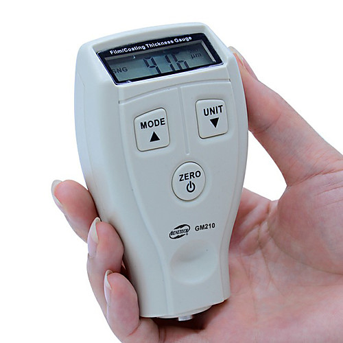 

BENETECH GM210 0-1800um Mini digital Paint film iron base thickness gauge Galvanized thickness measurement