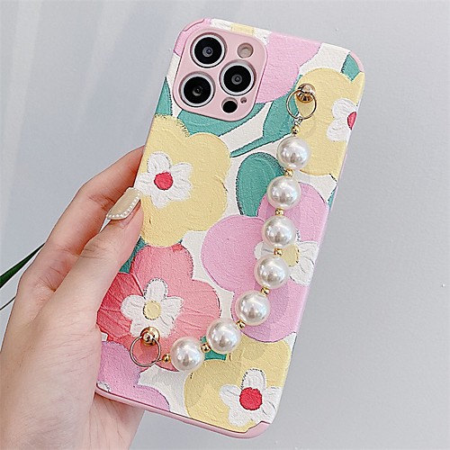 

Phone Case For Apple Back Cover iPhone 12 Pro Max 11 SE 2020 X XR XS Max 8 7 Shockproof Dustproof Cartoon Flower TPU