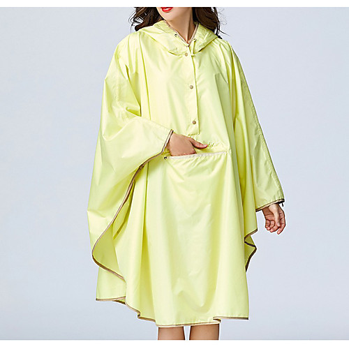 

Women's Coat Rainy Days / Wet Road All Seasons Long Coat Standard Fit Casual Jacket Solid Color Modern Style Blue Yellow