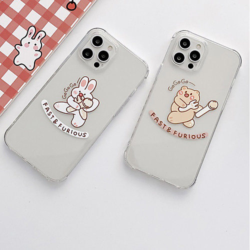 

Phone Case For Apple Back Cover iPhone 12 Pro Max 11 SE 2020 X XR XS Max 8 7 Shockproof Dustproof Graphic Transparent TPU