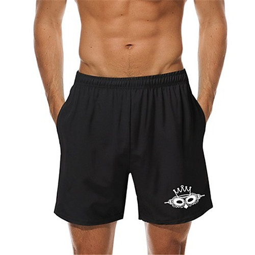 

Men's Casual Casual Daily Shorts Pants Graphic Knee Length Black