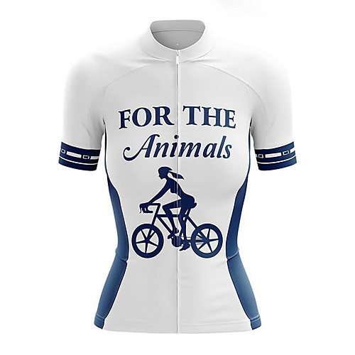 

21Grams Women's Short Sleeve Cycling Jersey Summer Spandex White Bike Top Mountain Bike MTB Road Bike Cycling Quick Dry Moisture Wicking Sports Clothing Apparel / Stretchy / Athleisure