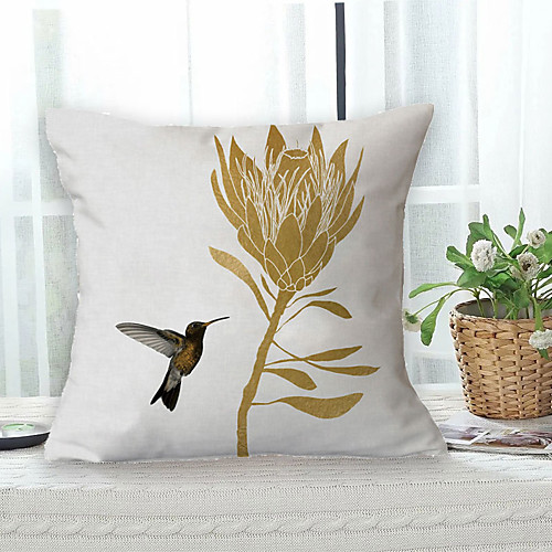 

Floral Double Side Cushion Cover 1PC Soft Decorative Square Throw Pillow Cover Cushion Case Pillowcase for Bedroom Livingroom Superior Quality Machine Washable Outdoor Cushion for Sofa Couch Bed Chair Bird