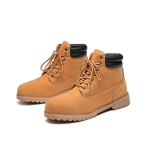 

Men's Boots Classic Daily Outdoor PU Warm Non-slipping Wear Proof Booties / Ankle Boots Orange Fall Winter