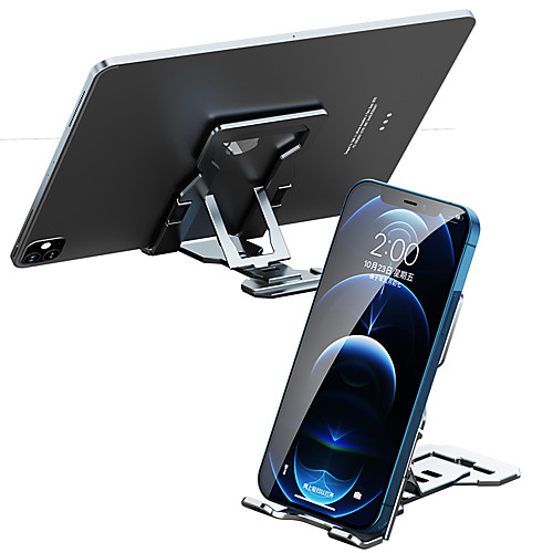 

Phone Holder Stand Mount Desk Phone Holder Phone Desk Stand Adjustable Aluminum Alloy Phone Accessory iPhone 12 11 Pro Xs Xs Max Xr X 8 Samsung Glaxy S21 S20 Note20
