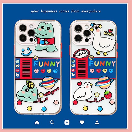 

Phone Case For Apple Back Cover iPhone 12 Pro Max 11 SE 2020 X XR XS Max 8 7 Shockproof Dustproof Cartoon TPU