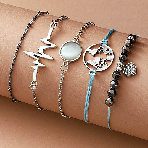 

Women's Pendant Bracelet Classic Birthday Elegant Fashion Holiday Alloy Bracelet Jewelry Silver For Anniversary Gift Formal Date