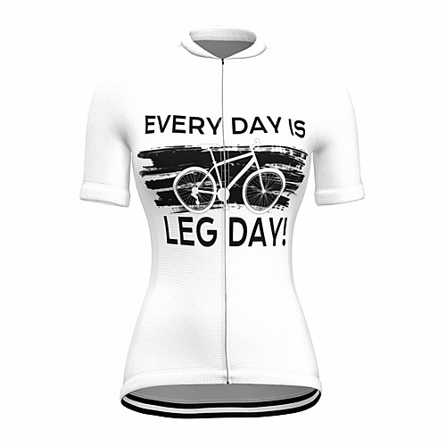 

21Grams Women's Short Sleeve Cycling Jersey Summer Spandex White Bike Top Mountain Bike MTB Road Bike Cycling Quick Dry Moisture Wicking Sports Clothing Apparel / Stretchy / Athleisure