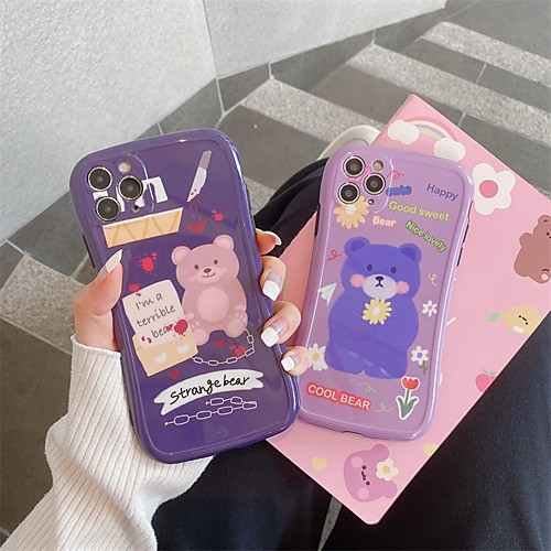 

Phone Case For Apple Back Cover iPhone 11 Pro Max SE 2020 X XR XS Max 8 7 Shockproof Dustproof Cartoon TPU