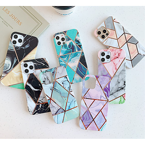 

Phone Case For Apple Back Cover iPhone 12 Pro Max 11 SE 2020 X XR XS Max 8 7 Shockproof Dustproof Graphic Marble TPU