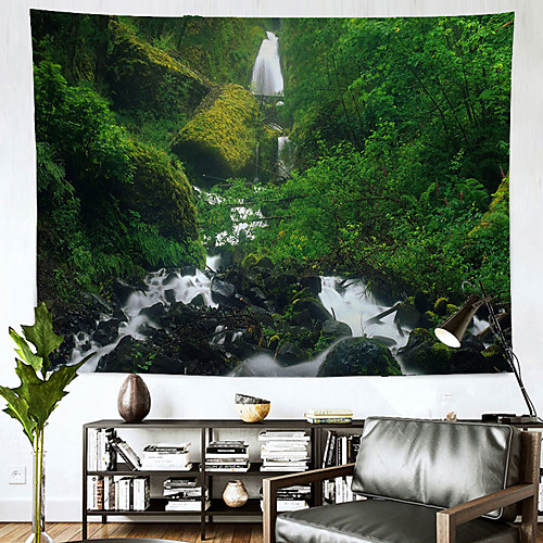 

Landscape Wall Tapestry Art Decor Blanket Curtain Hanging Home Bedroom Living Room Decoration Polyester Valley River