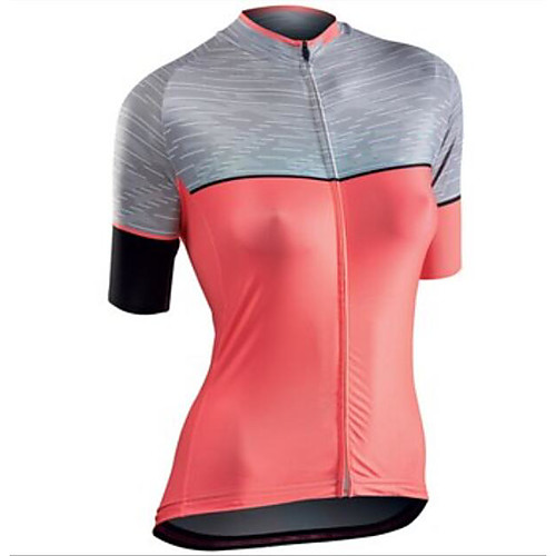 

CAWANFLY Women's Short Sleeve Cycling Jersey Summer Pink Bike Tracksuit Jersey Top Road Bike Cycling Quick Dry Sports Clothing Apparel / Micro-elastic