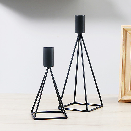 

soft time simple candle holder candlelight dinner props valentine's day romantic long pole wax wrought iron home candle holder