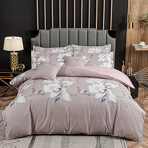 

Thickened matte 4-piece summer twill bed cover 4-piece set