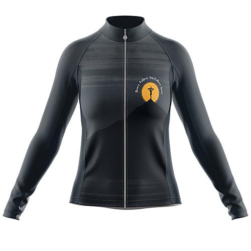 

21Grams Women's Long Sleeve Cycling Jersey Spandex Dark Gray Bike Top Mountain Bike MTB Road Bike Cycling Quick Dry Moisture Wicking Sports Clothing Apparel / Stretchy / Athleisure