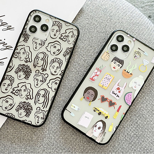 

Phone Case For Apple Back Cover iPhone 12 Pro Max 11 SE 2020 X XR XS Max 8 7 6 Shockproof Dustproof Geometric Pattern TPU