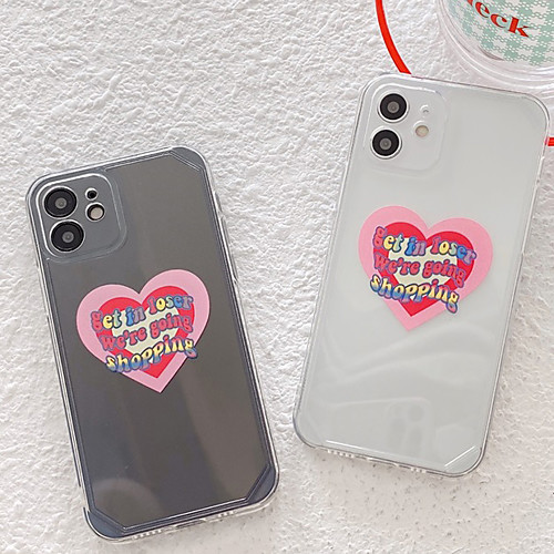 

Phone Case For Apple Back Cover iPhone 12 Pro Max 11 SE 2020 X XR XS Max 8 7 Shockproof Dustproof Graphic Transparent TPU