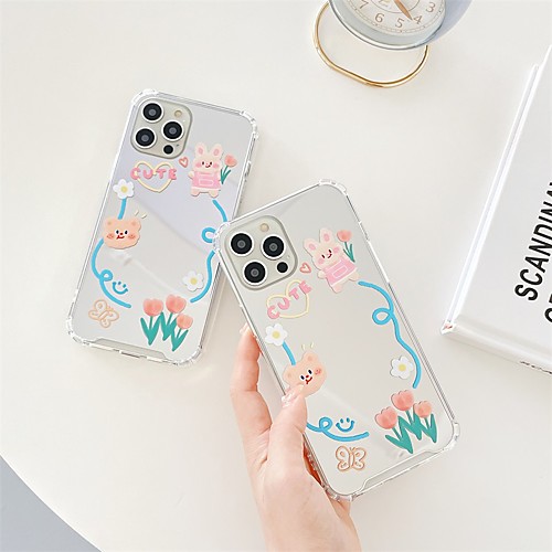 

Phone Case For Apple Back Cover iPhone 12 Pro Max 11 SE 2020 X XR XS Max 8 7 6 Shockproof Dustproof Cartoon TPU