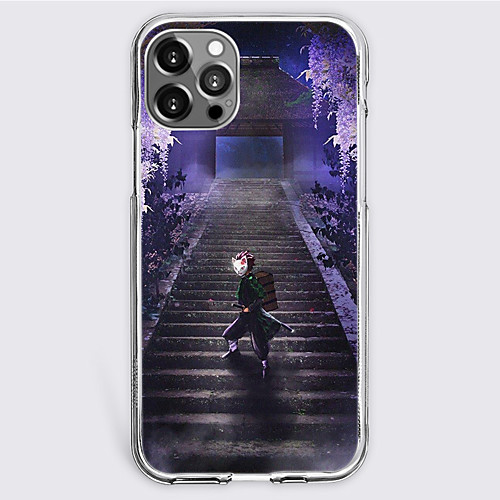 

Demon Slayer: Kimetsu no Yaiba Cartoon Characters Phone Case For Apple iPhone 12 Pro Max 11 SE 2020 X XR XS Max 8 7 Unique Design Protective Case Shockproof Dustproof Back Cover TPU