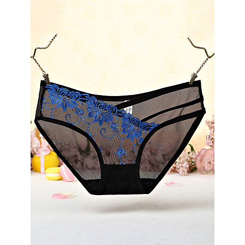 

Women's Lace Sexy Brief Micro-elastic Low Waist 1 PC Purple One-Size