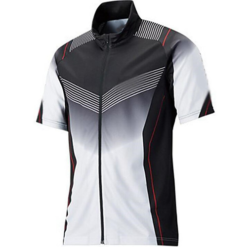 

CAWANFLY Men's Fishing Shirt Outdoor Quick Dry Waterproof Zipper Lightweight Breathable Sweat wicking Top Summer Athleisure Fishing Camping & Hiking Blue Light Grey BlackWhite / Micro-elastic