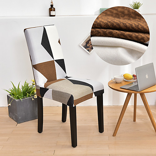 

Dinning Chair Cover Stretch Chair Seat Slipcover Soft Durable Washable Furniture Protector For Dinning Room Party